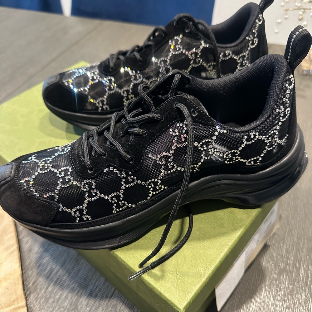 Gucci rhinestone sneakers